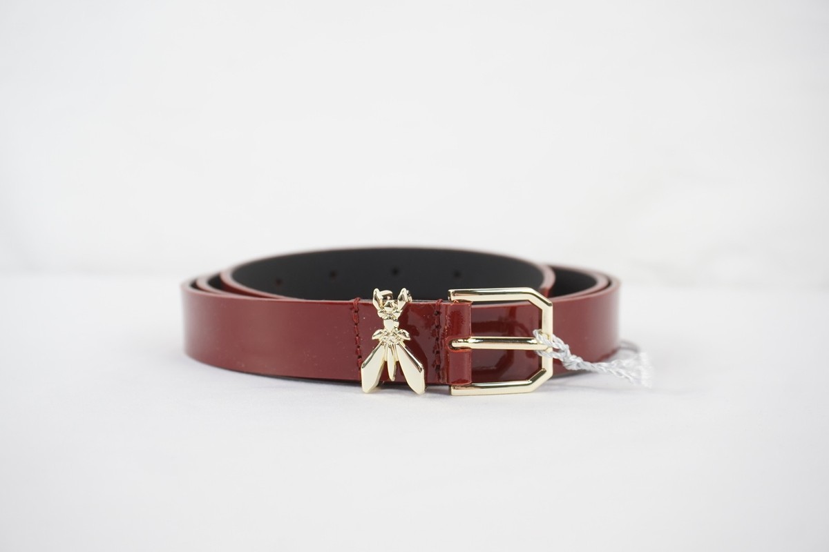 Patrizia Pepe Purple Calfskin Regular Women\'s Belt Buy Female Western Belt Purple Leather With Rhinestone  main image 3