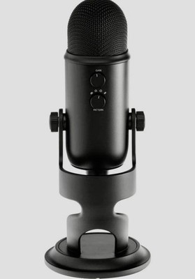 Logitech Blue Yeti Blackout Ultimate USB Professional Microphone NEW