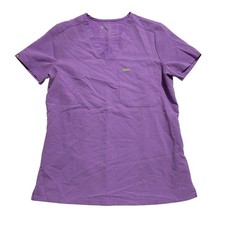 Figs Catering Technical Collection Scrub Top One Pocket Lilac Dawn Size XS