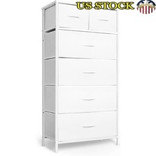 Spacious Vertical Storage Tower Dresser W/ Adjustable Feet & 6 Drawers New