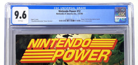 Nintendo Power Magazine 12 Volume #12 Super C Contra 1990 CGC Grade 9.6 MINT NES