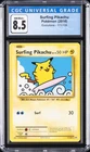 2016 POKEMON XY EVOLUTIONS #111 SURFING PIKACHU CGC 8.5