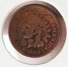 US Rare Old West 1880 Indian Head Penny Coin American Collection Shield Cent USA