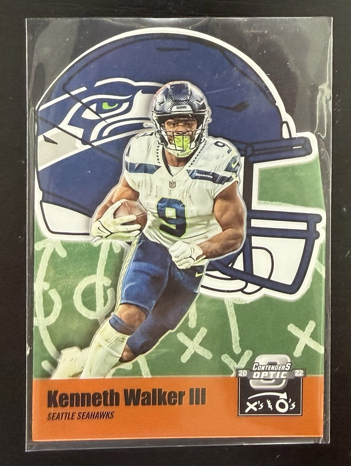 Kenneth Walker III Panini Contenders Optic X's & O's #XO31 Orange