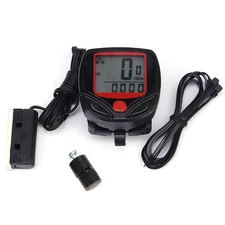 New Bicycle Bike Cycling Computer LCD Odometer Speedometer Stopwatch Speed Meter
