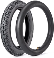 Heavy-Duty 14 X 2.125 57-254 Tire and Tube Set with Angled Valve Stem 14 Inch El