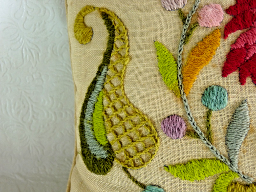 Housse de coussin décorateur jeté fleurs brodées oreillers canapé - Photo 5/10