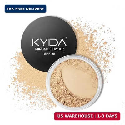 KYDA Mineral Powder Foundation, SPF 35, Lightweight Loose Powder Foundation, Ski