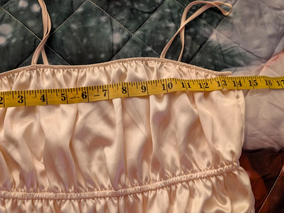 Top Timing para mujer talla M camisola satinada Babydoll Fairycore nuevo sin etiquetas Cottagecore Foto 4 de 4