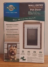 PetSafe Wall Mount Aluminum Pet Door Small Flap 5 1/4" x 8 1/4"