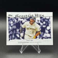 2026 Topps Series 1 Jackson Chourio #GH-20 2025 Greatest Hits Brewers