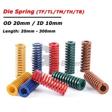 OD 20mm/ID 10mm Die Springs Compression Mould Spring Light/Medium/Heavy Load