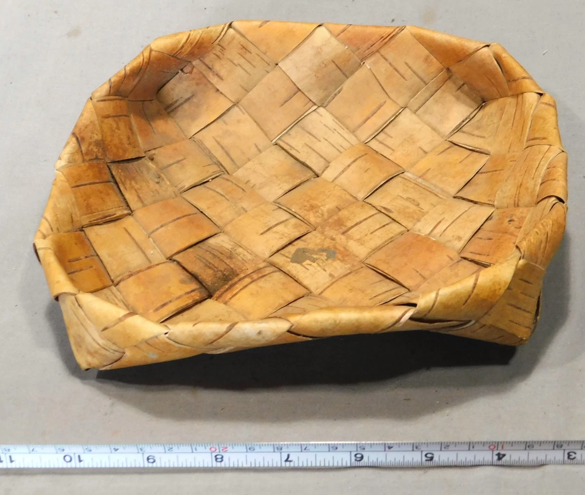 Birch Bark Basket Indiana US Native American Baskets (1800-1934