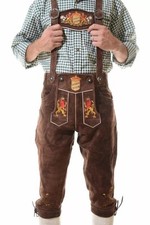 German Oktoberfest Lederhosen Costume German Outfit Tracht Bundhosen BAYERN 