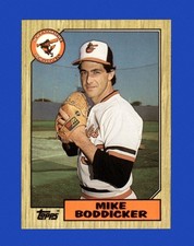 1987 Topps Tiffany Set-Break #455 Mike Boddicker NM-MT OR BETTER *GMCARDS*