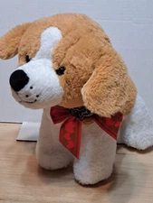 Hugfun Puppy Love Dog Plush Stuffed Animal 12" Valentine's Day Heart Bow Walmart
