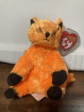 Vintage 2004 Ty Halloweenie Beanie Babies Collection Scared-e Cat w/ Tag 6