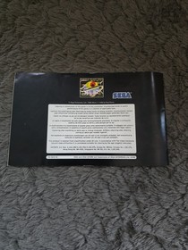 Deep Fear Sega Saturn Game Original Instruction Manual ONLY 