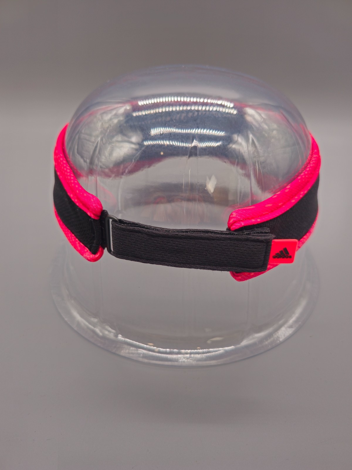 Adidas Visor Hat Cap Strapback Black Pink Adizero Climacool Sportswear Womens thumbnail 3