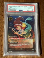 Disney Lorcana Fabled Ariel Adventurous Collector Enchanted 232/204 PSA 10 Gem