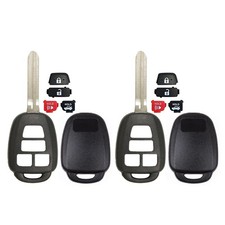 2 Compatible With Toyota Fr-s 2015 2016 Keyless Remote Key Fob Case Shell 4 Butt