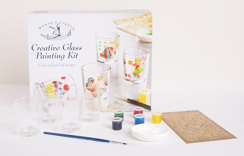 House of Crafts Creative Glass Painting, Multicoloured, Single Craft Kit Set - Picture 2 of 5