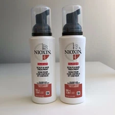 Nioxin System 4 Scalp & Hair Treatment Set of 2  3.38 oz each  new fresh NO BOX
