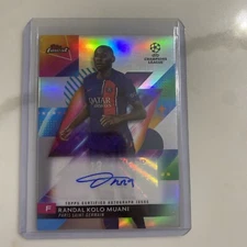Randal Kolo Muani 2023-24 Topps Finest UEFA #A-RK Refractor Auto