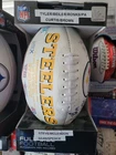 Pittsburgh Steelers autographed signed football 4 signatures Brown,McClendon,