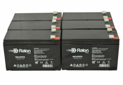 Raion Power 12V 7Ah Power Rite PRB127-F1 SLA AGM Battery - 6 Pack