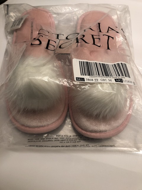 faux fur slippers victoria secret