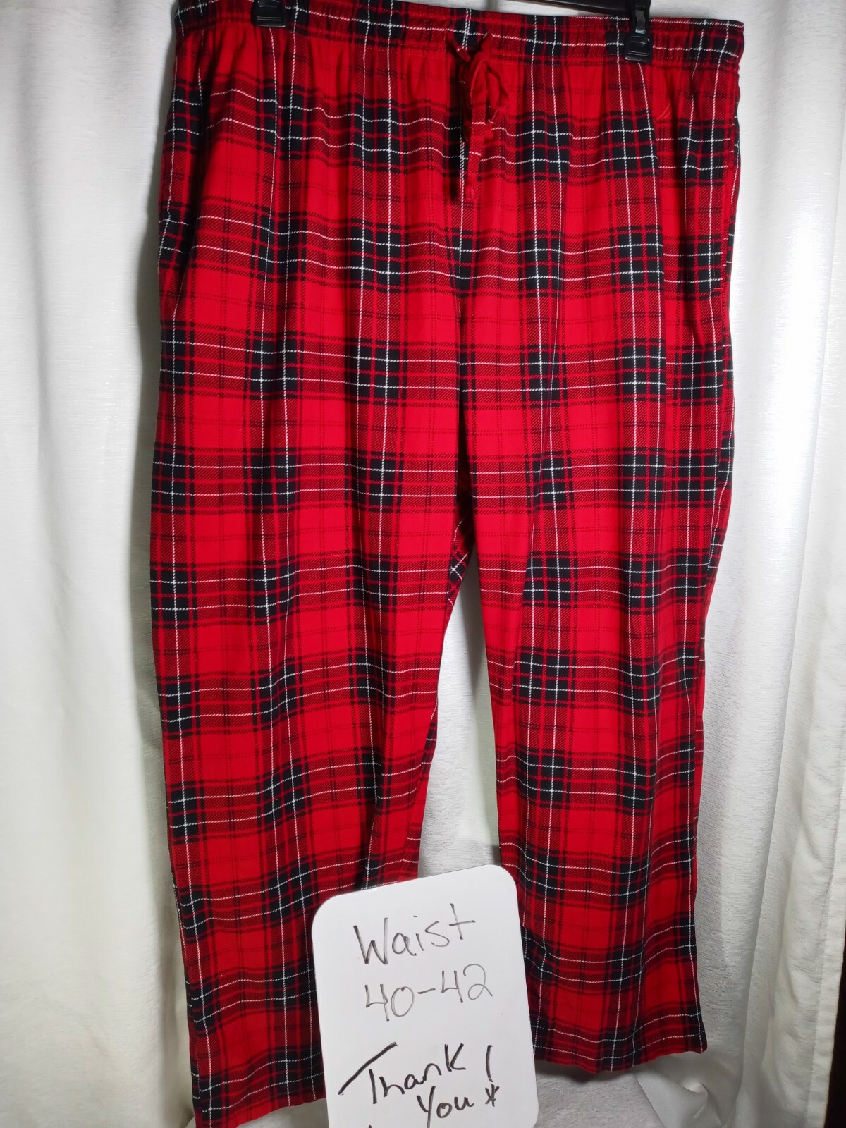 XXL Nautica Men's Pajama Pants RED BUFFALO Plaid Flee… Gem