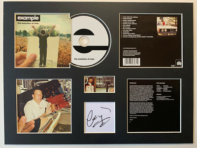 EXAMPLE - Signed Autographed - THE EVOLUTION OF MAN - Album Display Deluxe