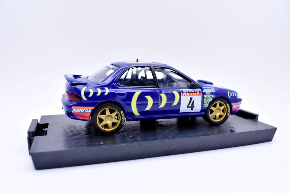 Modellino auto rally scala 1:43 Subaru Impreza 555 diecast modellismo statico bv - Immagine 2 di 4