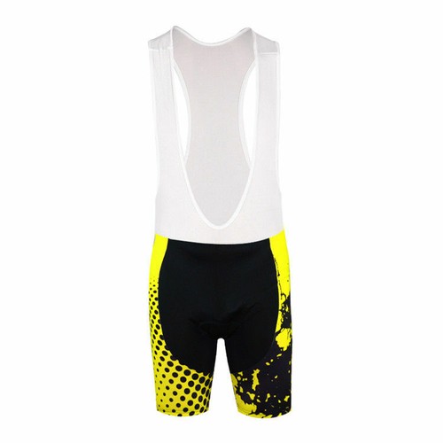 Men's Bike Clothes Yellow Sleeveless Cycling Jersey Vest (Bib) Shorts Kit S-5XL - Picture 8 of 14