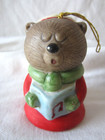 Jasco Bisque Porcelain LiL Christmas Chimer  Bell Caroling Forest Critter Choir — photo 6