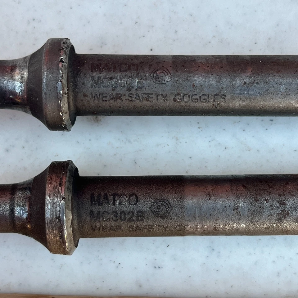 Brocas de cincel de martillo neumático Matco Tools 6” MC302B hechas en EE. UU. - Juego de 2 Foto 4 de 4