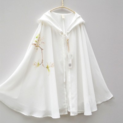 short cape with hood