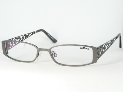 SAN MARCO Mod. 8458 Col. 06 GUNMETAL EYEGLASSES GLASSES METAL FRAME 50-16-135mm