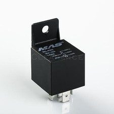 MAS POWER RELAY WITH EPOXY 30/40 AMP 12V 5 PRONG RELAY PLASTIC MOUNT