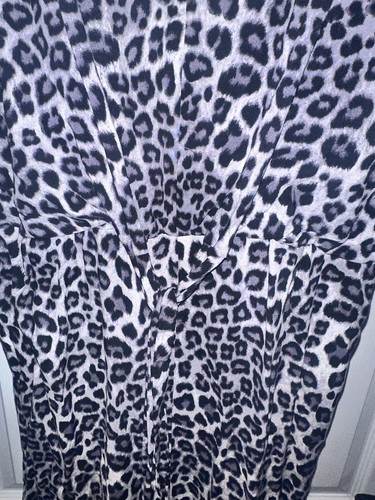 En Focus Studio Women’s Size 14 Leopard Print Gray/Black Romper / Jumpsuit - Picture 3 of 10