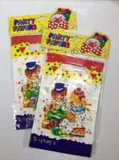 Adorable Clown Loot Party Favor Goody Treat Bags, Lot Of 2 Pkgs (16 Bags Total)