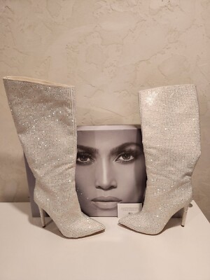 JLo by Jennifer Lopez Adalynn Winter White Knee High Boots w