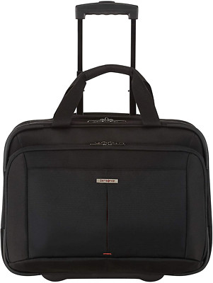 17,3 Zoll Laptoptasche mit Rollen, 46 Cm, 26,5 L, Schwarz aus Polyester, Trolley