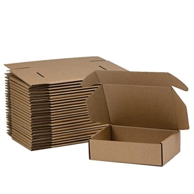 7x5x2 Inches Shipping Boxes Pack of 25 Corrugated 7 x 5 x 2 inch Brown
