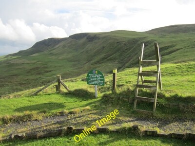 Photo 6x4 Antrim Hills Way Carncastle A stile at Linford car park. The pa c2012
