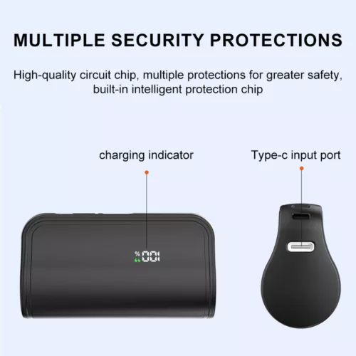 LED Mini Portable Charger 10000mAh Power Bank USB C Charging For iPhone NEW - Picture 10 of 13