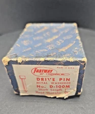 Box Of 94 Vintage Fastway 1” Long x 1/4" Drive Pins In Original Box