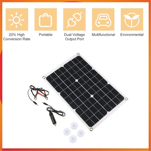 300W 12V Flexible Solar Panel Kit Mono RV Boat Caravan Camping Off Grid Charge - Picture 3 of 20