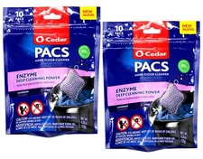 O-Cedar PACS Hard Floor Cleaner, Lavender Scent, 10 Count - 2 Pack